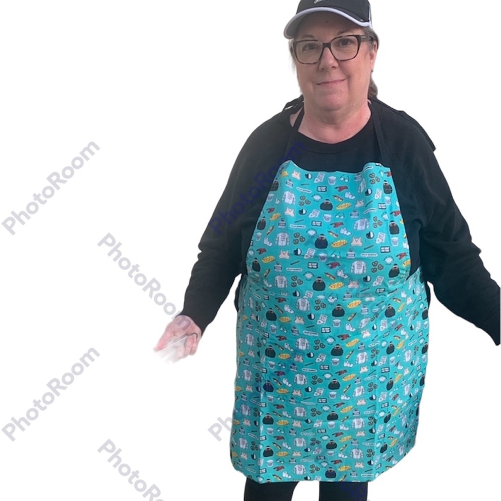 Seinfeld collage print kitchen barbeque apron cotton collectible unisex cheeky